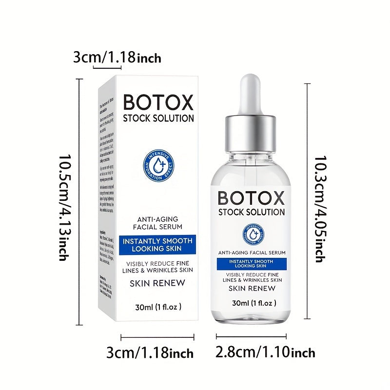 Botox Stock Solution Facial Serum, Instant Face Lift Serum With Vitamins C (1.01oz)