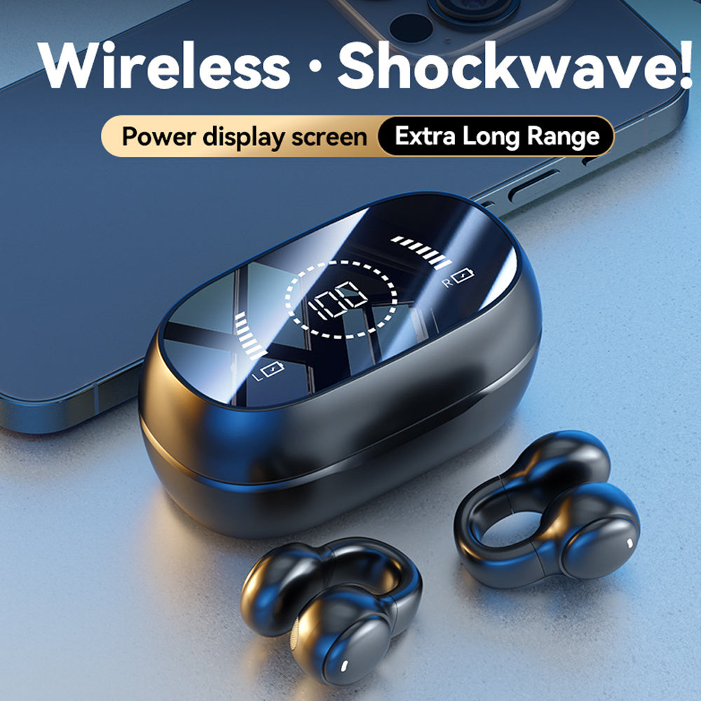 Wireless Sports Earbuds - Sweat-Resistant Ear Clip Earphones