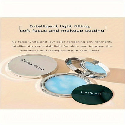 Long-Lasting Candy Bell Face Powder Compact Soft Matte Finish
