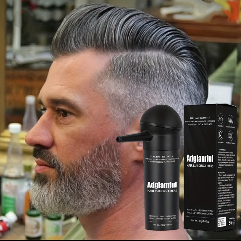 Adglamful Hair Building Fiber Powder - Instantly Thickens