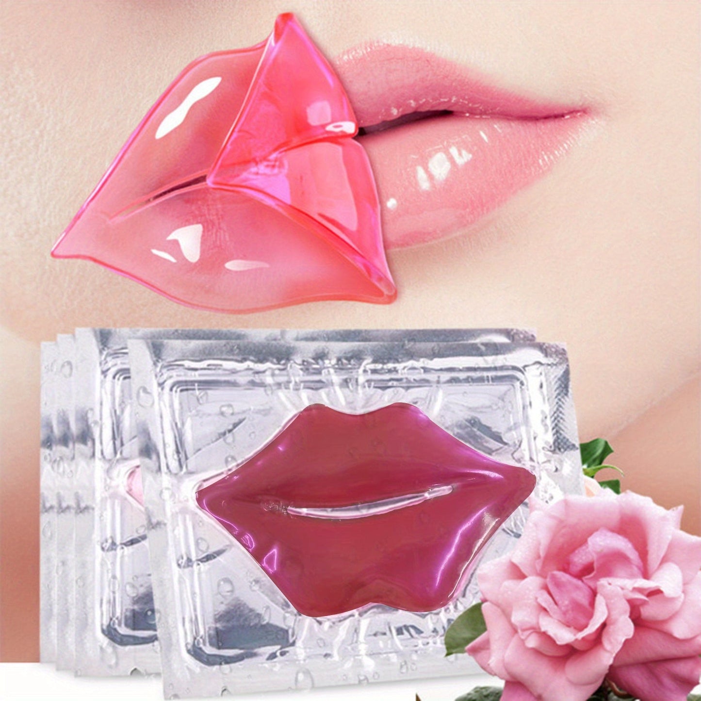 Plumping Pink Crystal Lip Mask Patches