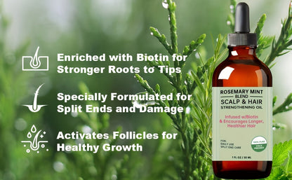 Rosemary Essential Oil, Premium Essential Oil for Hair Care,  1 FL. OZ./ 30 mL