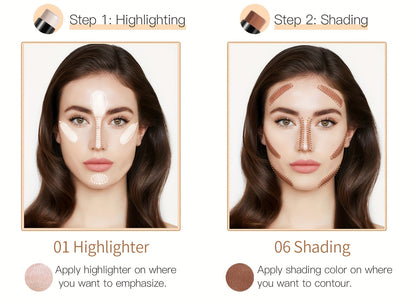 3-in-1 Highlighter, Concealer, Contouring, And Bronzer Stick