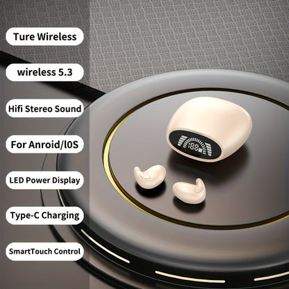 Invisible Sleeping Headphones, Shallow Earmuff Design, Side Sleeping Earplugs, Comfortable, Excellent Sound Quality