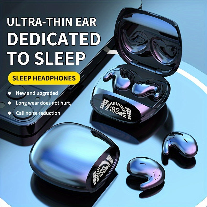 Invisible Sleeping Headphones, Shallow Earmuff Design, Side Sleeping Earplugs, Comfortable, Excellent Sound Quality