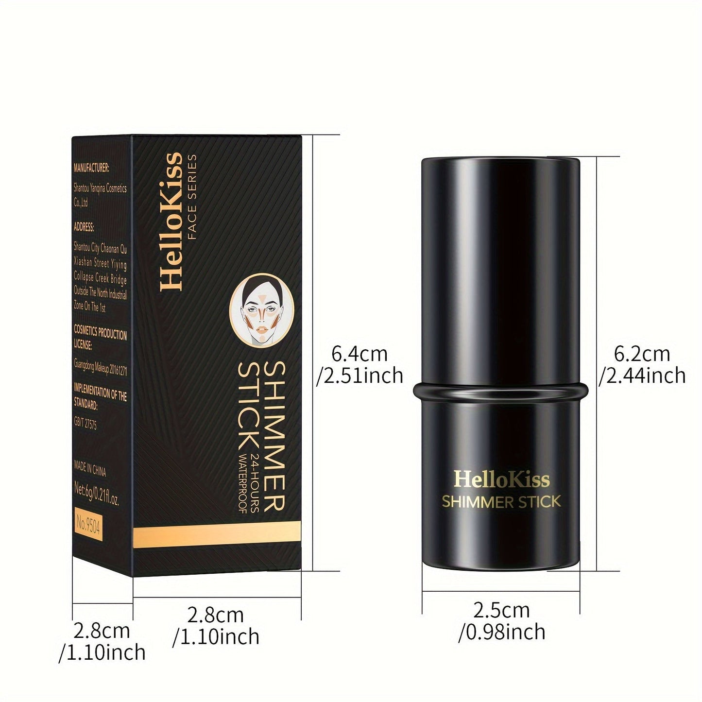 3-in-1 Highlighter, Concealer, Contouring, And Bronzer Stick