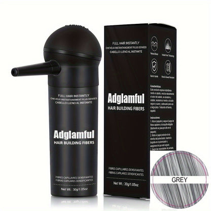 Adglamful Hair Building Fiber Powder - Instantly Thickens