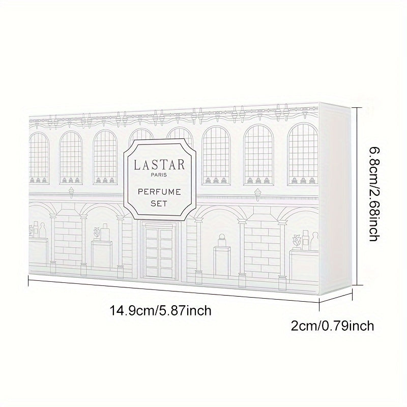 6pcs LASTAR Perfume Set For Women, Assorted Scent Collection