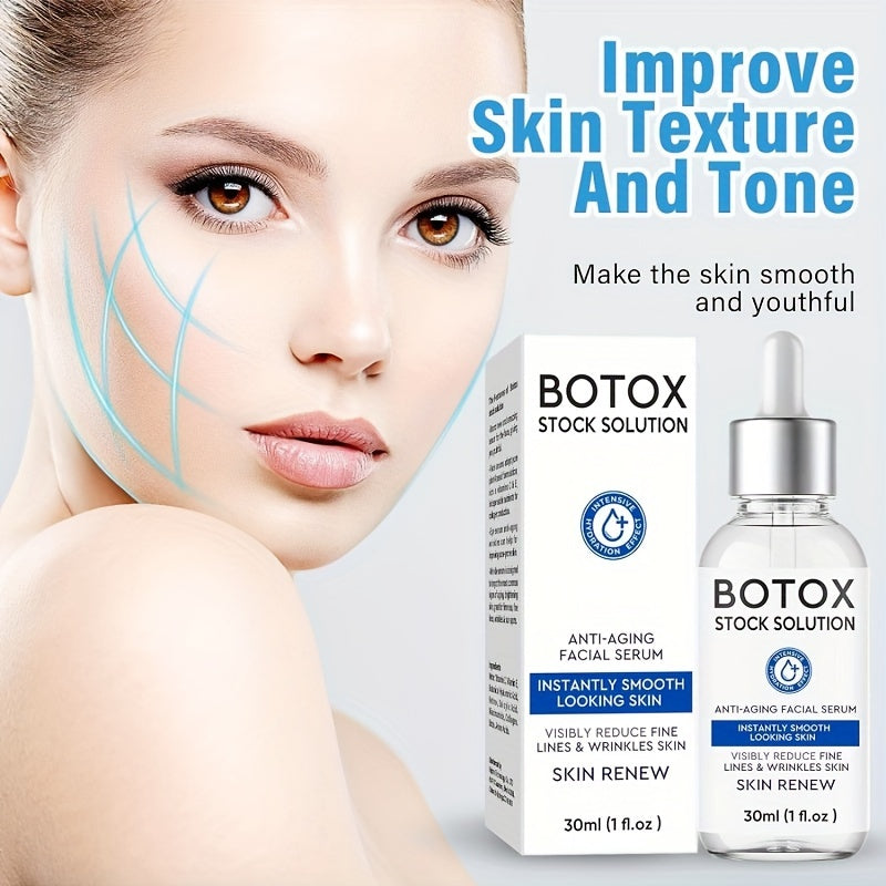 Botox Stock Solution Facial Serum, Instant Face Lift Serum With Vitamins C (1.01oz)
