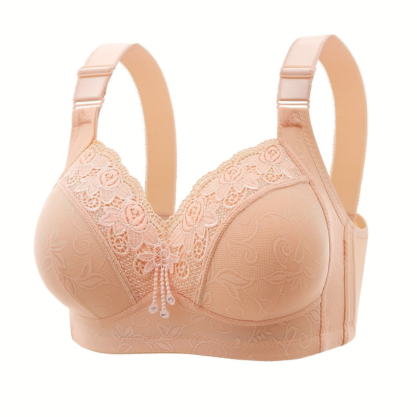 Comfy Lace Wireless Push-Up Bra - Everyday Bras for Women - Soft, Breathable, and Supportive Lingerie with Underwire-Free Design for Comfortable All-Day Wear