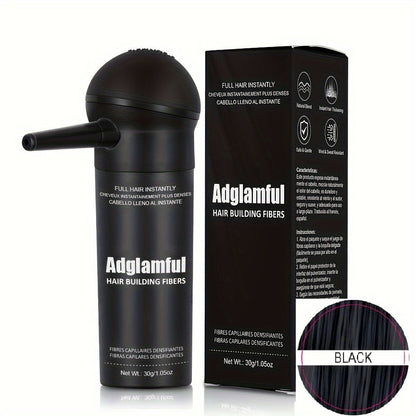 Adglamful Hair Building Fiber Powder - Instantly Thickens