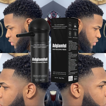 Adglamful Hair Building Fiber Powder - Instantly Thickens